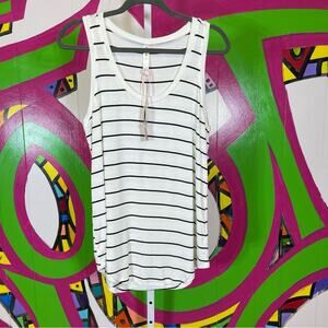 NWT, Fornia Striped Tank Top. Size Large